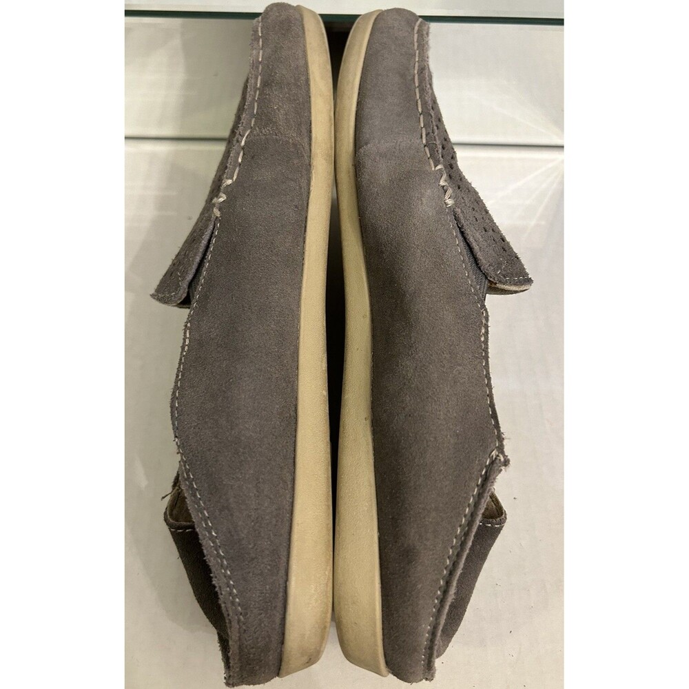 OluKai Nohea Perf Gray Suede Leather Loafer Slip-on Shoes Women’s Size 9.5 - Picture 6 of 9